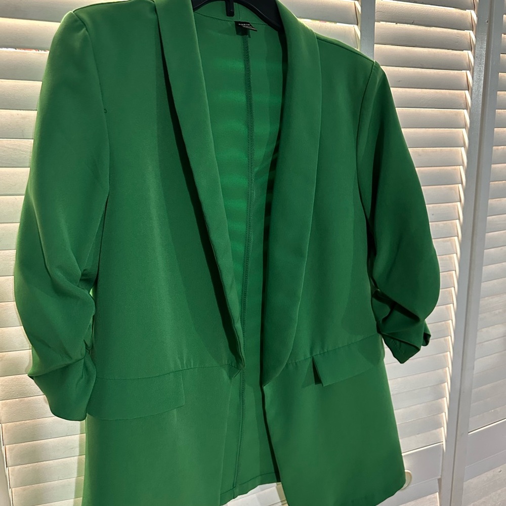 SHEIN Vibrant Green Women's Blazer
